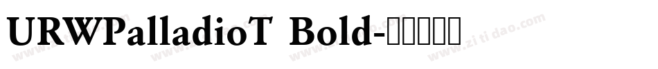 URWPalladioT Bold字体转换